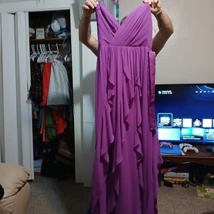 Vera Wang Vibrant Purple Prom Dress